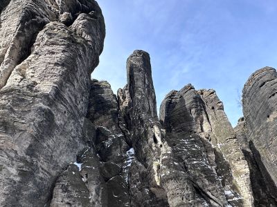 Felsenstadt Tyssaer Wände (Tiské steny, Tschechien)