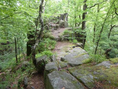 Teufelskanzel auf der Somsdorfer Klamm